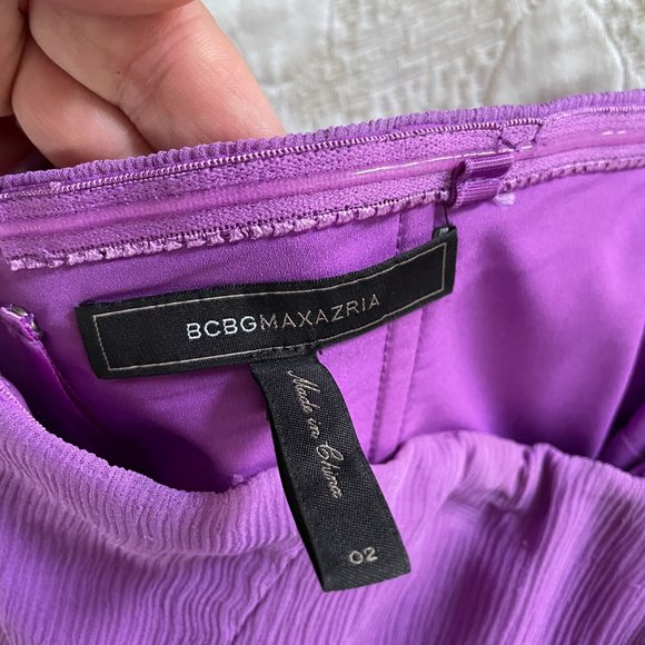 BCBG Strapless Lilac Evening Gown - Picture 3 of 3